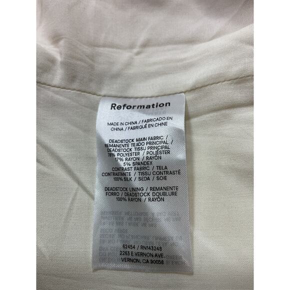 Reformation Black and Cream Blouse - Picture 5 of 5